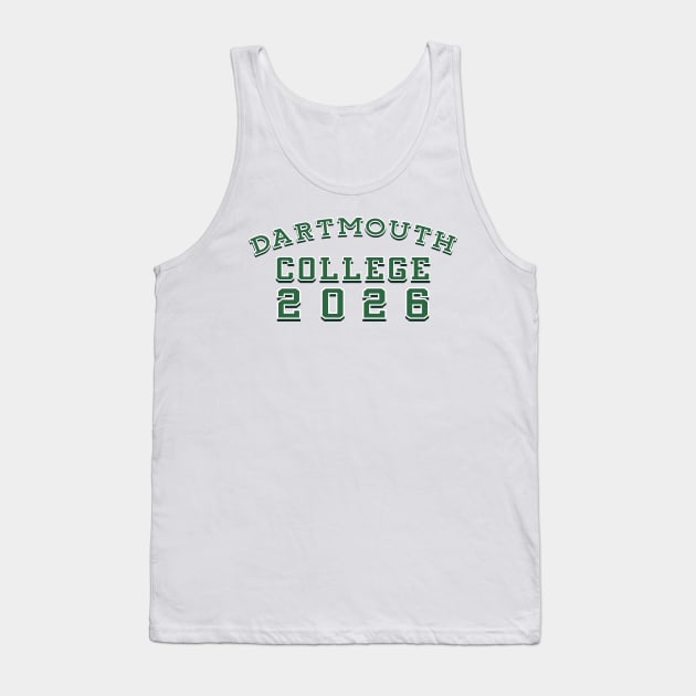 Dartmouth College Class of 2026 Tank Top by MiloAndOtis